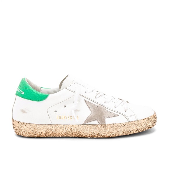 Golden Goose Shoes - Golden goose white leather sneaker with gold